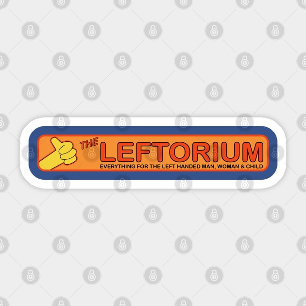 The Leftorium Sticker by Meta Cortex